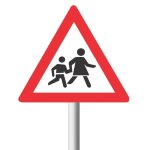 Warning Children Road Sign W308