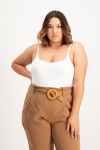 Mindy Strappy Bodysuit - White - XL