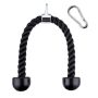 70CM Heavy Duty Nylon Tricep Rope With Carbon Steel Attachment - Black