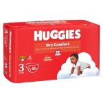 Huggies Dry Comfort Size 3 Disposable Nappies 46 Pack