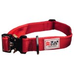 Delta War Dog Xsmall Red Rigid Tactical Dog Collar Waggs Pet Shop