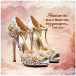 Tear Resistant Deco Print Blessed Are The Feet