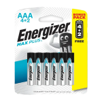 Energizer Aaa Maxplus Alkaline Batteries 4'S+2'S
