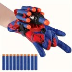 1 Set Of Spider Glove Shooting Toys Spider Plastic Role-playing Launcher Gloves Cool Movie Launcher And Wrist Toy Collection Fun