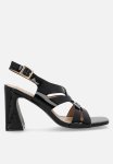 Plum Esmeralda Block Heel - Black