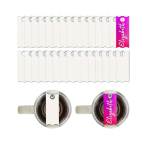 5PCS Sublimation Hardboard Plates Blanks For 40OZ Stanley Cups