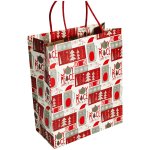 Happy Holidays Christmas Gift Bag Medium