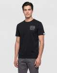 Blue Jeans Side Print Black T-Shirt - XXL Black