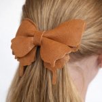 Bulk Order: Leather Butterfly Hair Clips