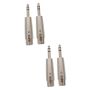 4PCS Female To Stereo Male Audio Adapter Converter For Microphone