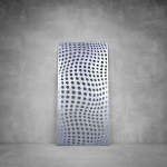 Wall Art D076 - 2900 X 1400 X 20 Indoor Matt Silver Cool White