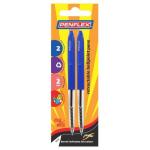 Penflex Pulse Retractable Pen Blue Ink 2 Card