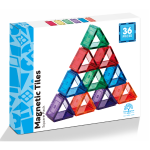Learn And Grow Magnetic Tiles - Small Square Pack 36 Piece
