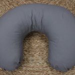 Feeding Pillow Cover Dark Grey