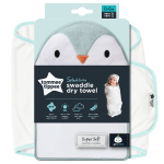 Gro - Swaddle Dry Towel - Percy Penguin