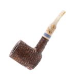 Savinelli Sasso Collection - Marbled Pattern Hand Crafted Briar Pipe Made In Italy 6MM Rustic 311 Ks