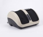 Electric Shiatsu Neck & Back Massage Pillow With Heat Deep Tissue Kneading Massager Off White