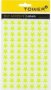 Stars Stickers - Fluorescent Lime 2 Sheets - 175 Stickers