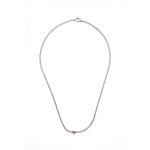 Georgini Sweetheart Tennis Necklace - Silver - 42CM