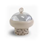 800ML Sugar Bowl Beige & Stainless Steel