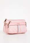 Guess Kasinta Double Zip Pouch - Powder Pink