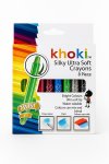 Khoki Silky Ultra Soft Twist Crayons 8 Piece Set