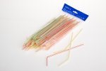 Straws Striped Flexible 1X100