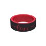 Eternal Hope Silicone Rings - Black/red / 8