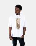 Shadow Graphic White T-Shirt - XXL White