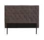 Lara Velvet Touch Headboard - Dark Grey - Queen