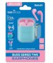 Buds Series True Wireless Earphones With Silicone Accessories - Pink/blue