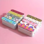 10PCS Nail Files Double Sided Boards MINI Fingernail Files Colorful Manicure Pedicure Tool