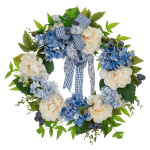 Artificial Peony And Hydrangea Wreath 60CM