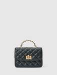 Azalea Quilt Metal Top Handle Bag - 0 Black