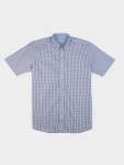 Slim Fit Check Short Sleeve Shirt - Pink - 3XL Pink