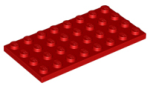 Parts Plate 4 X 8 3035 - Red