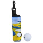 Pre-production Sample Hoppla Albatross Neoprene Golf Ball Pouch - Solid White