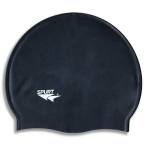 Spurt Plain Swim Cap – Black
