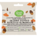 Vegan Salted Caramel Flavoured Dark Chocolate Skinny Dipped Roasted Almonds 30G