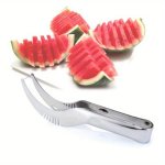 1PC Stainless Steel Watermelon Slicer Versatile Kitchen Tool For Cutting Watermelon Fruit Cutting Tool Fruit Knife Kitchen Gadge