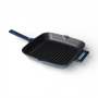Cast Iron Grill Pan Dark Blue