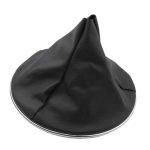 6 Speed Car Gear Shift Shifter Knob Head Ball Stick Cover Boot Gaiter 46315375 Compatible With 500 2012-2018 Silver Black