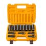 Ingco - Impact Socket Set 1/2 Drive 10MM To 27MM - 14 Pieces