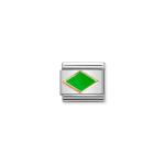Composable Classic Link Gold With Green Rhombus