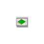Composable Classic Link Gold With Green Rhombus