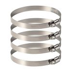 Adhaata Stainless Steel Hose Clamps Adjustable Worm Gear Hose Clamp For Automotive Plumbing Fuel Line Durable Hose Clamp Set For