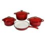 Non Stick Non-stick Coated Cast Iron Cookware Set 7 - Piece