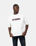 Over Rubber Print White T-Shirt - XXL White