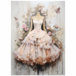 FSC2393 Printed Wall Hanging Prints Vintage Ballet