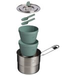 The Wildfare Go Two Bowl Cookset 8-PIECE Set 1.25 Qt